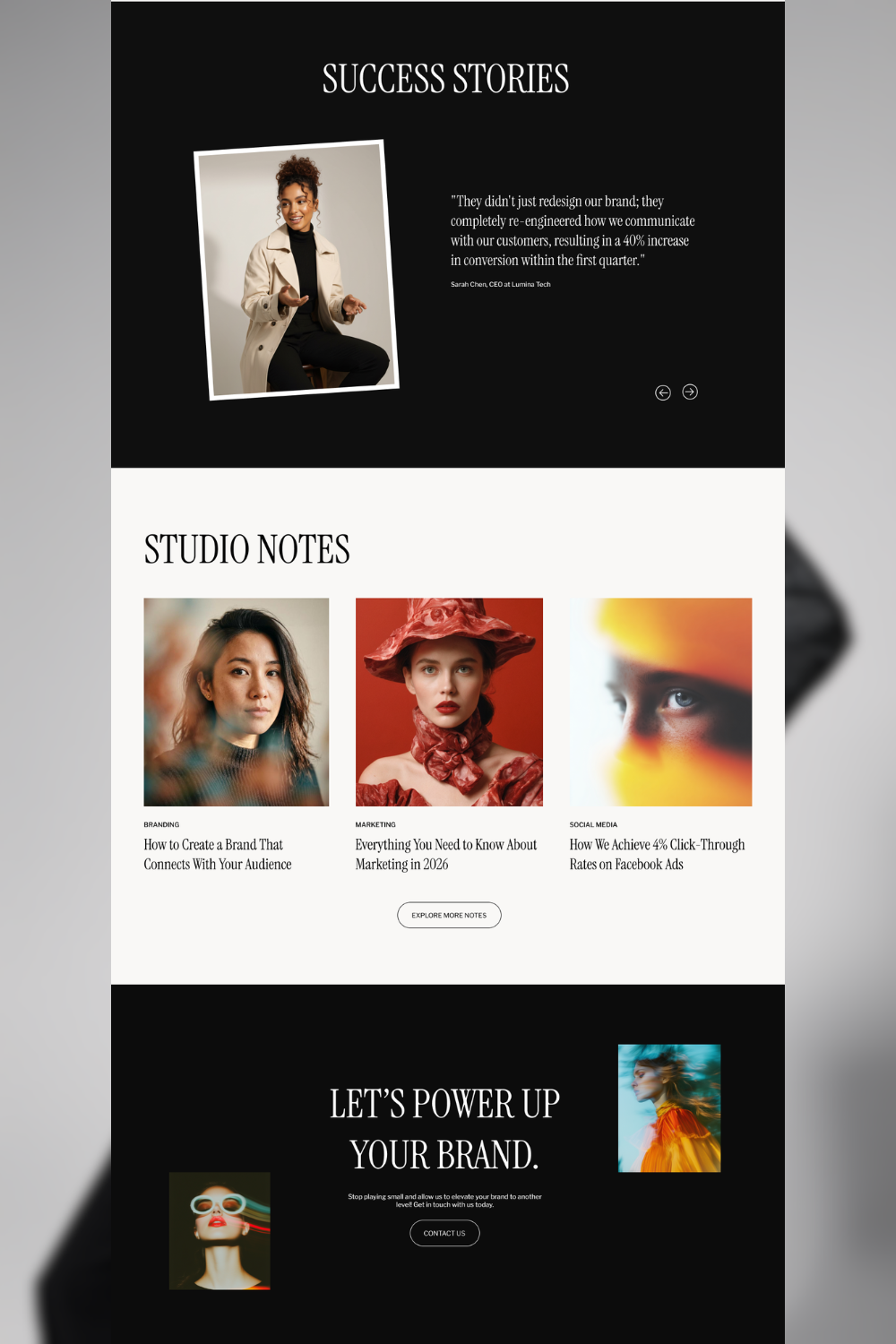LOVA Studio - Marketing Agency Framer Website Template