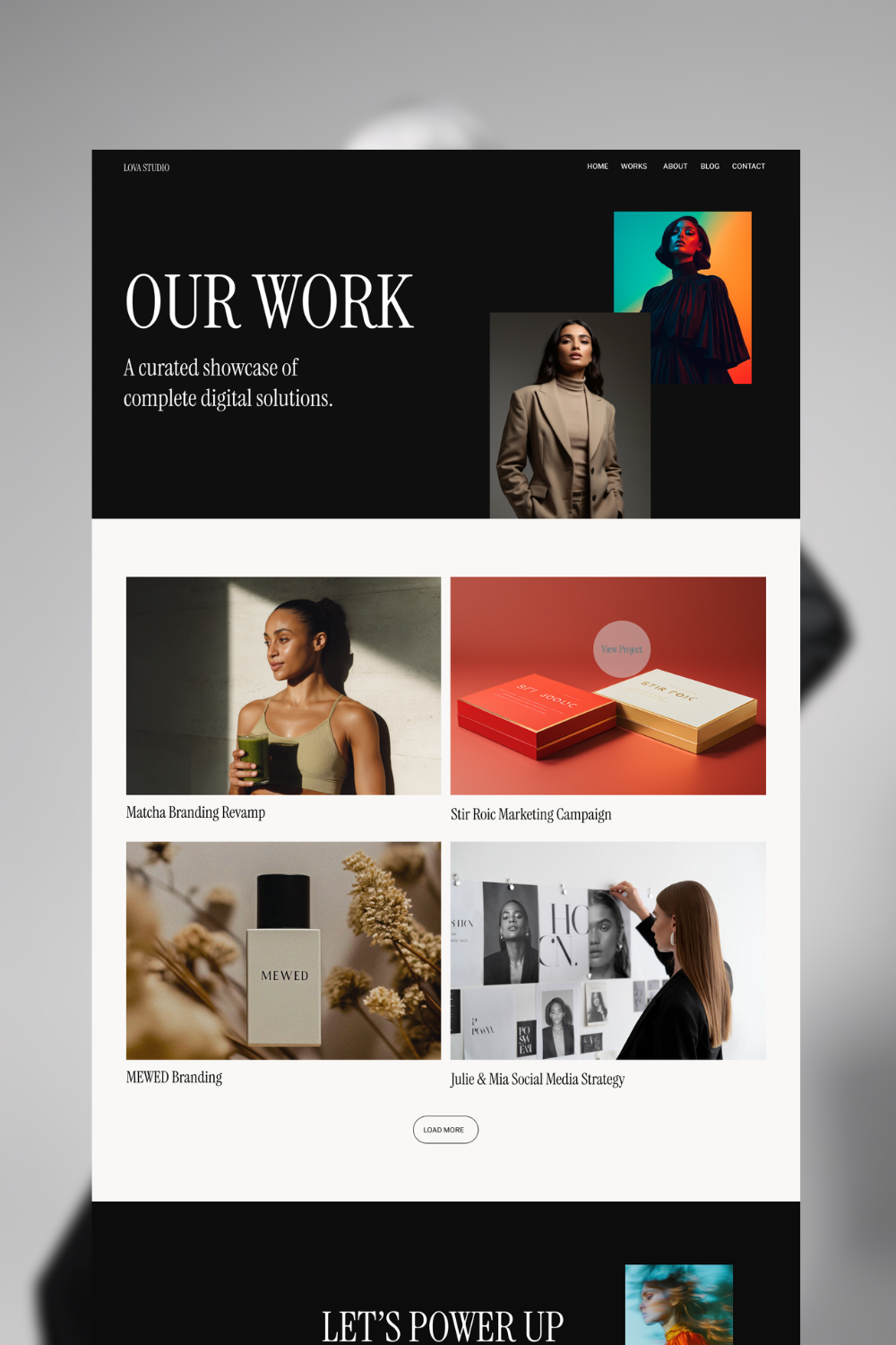 LOVA Studio - Marketing Agency Framer Website Template