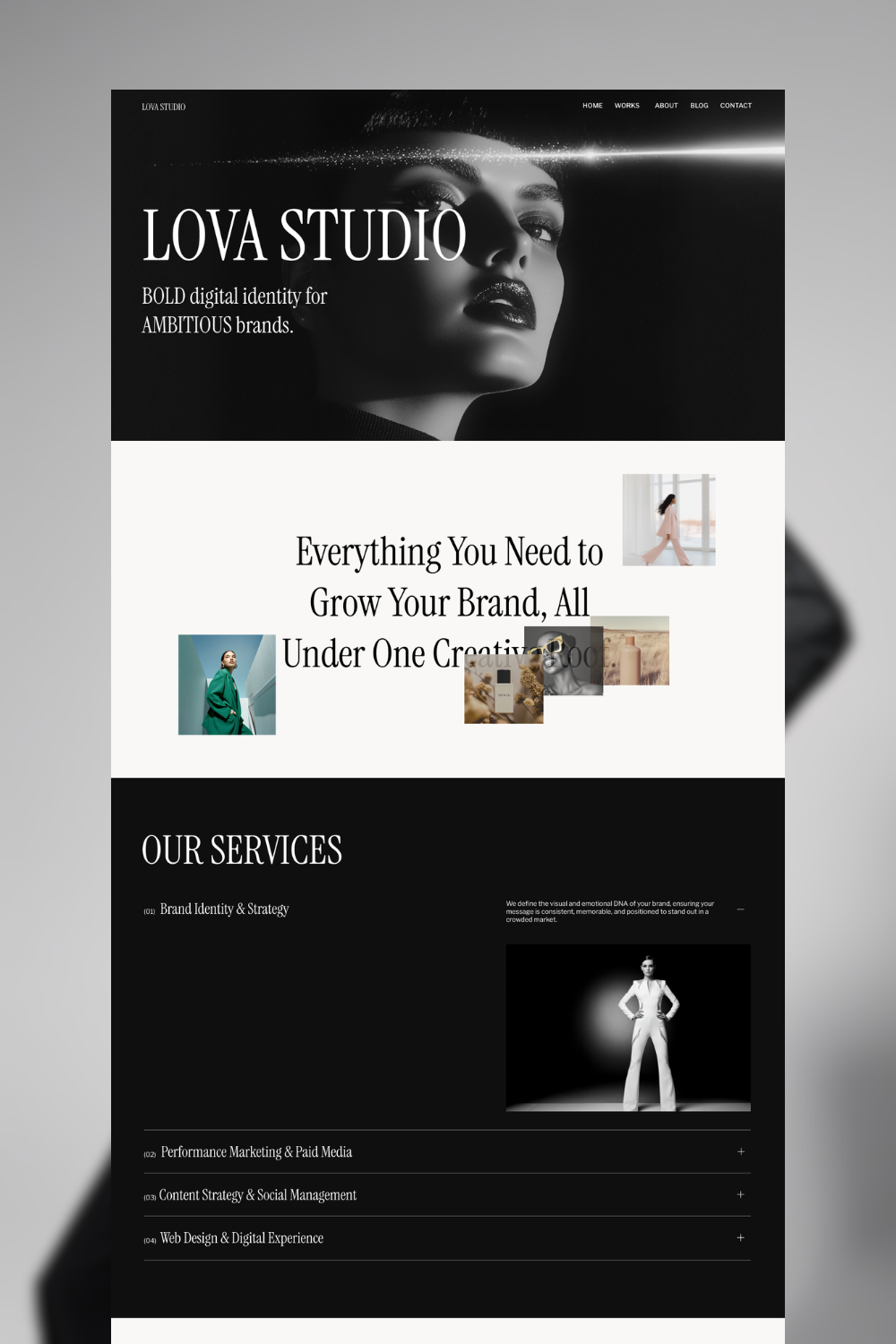 LOVA Studio - Marketing Agency Framer Website Template