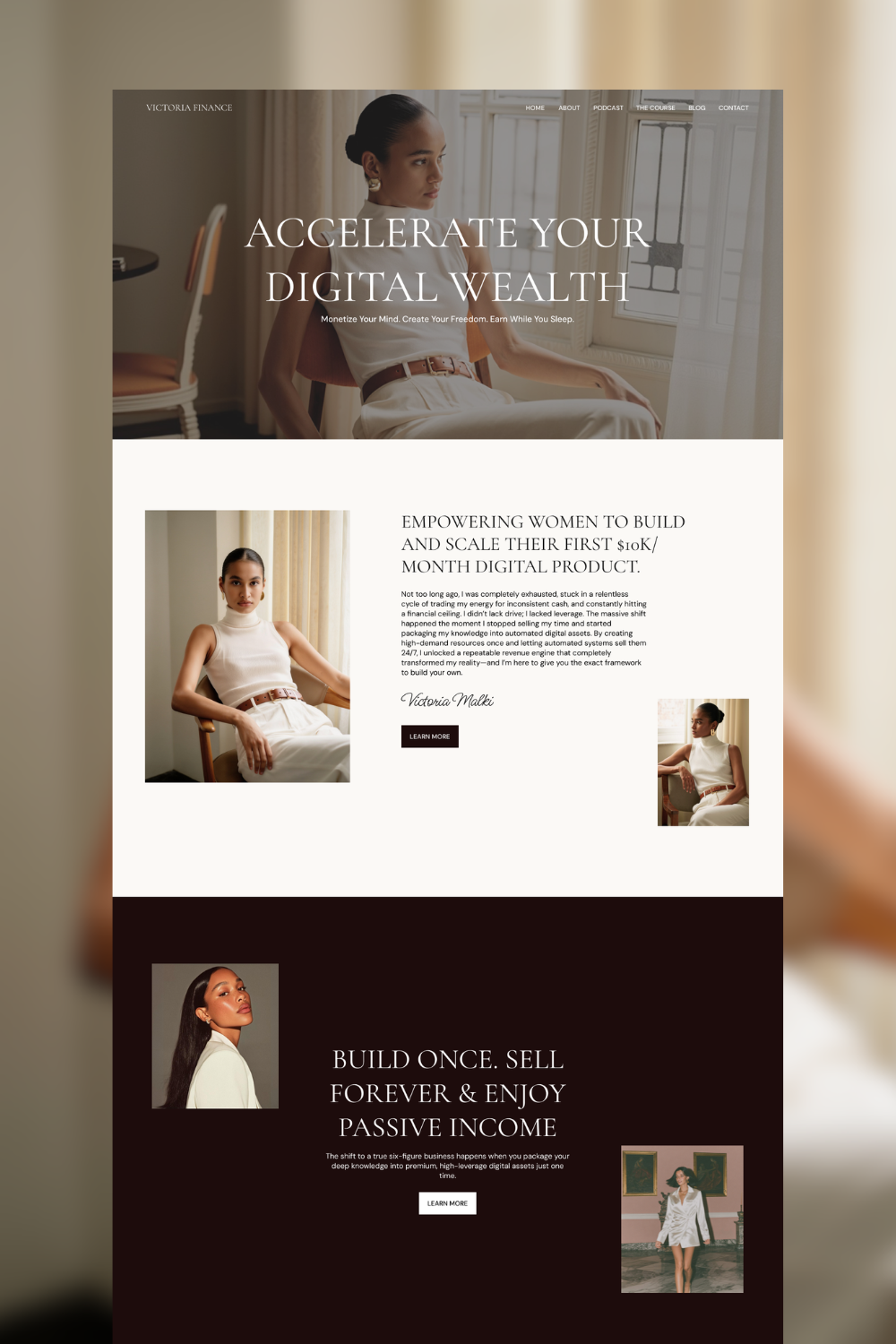 Victoria - Business Coach Framer Website Template