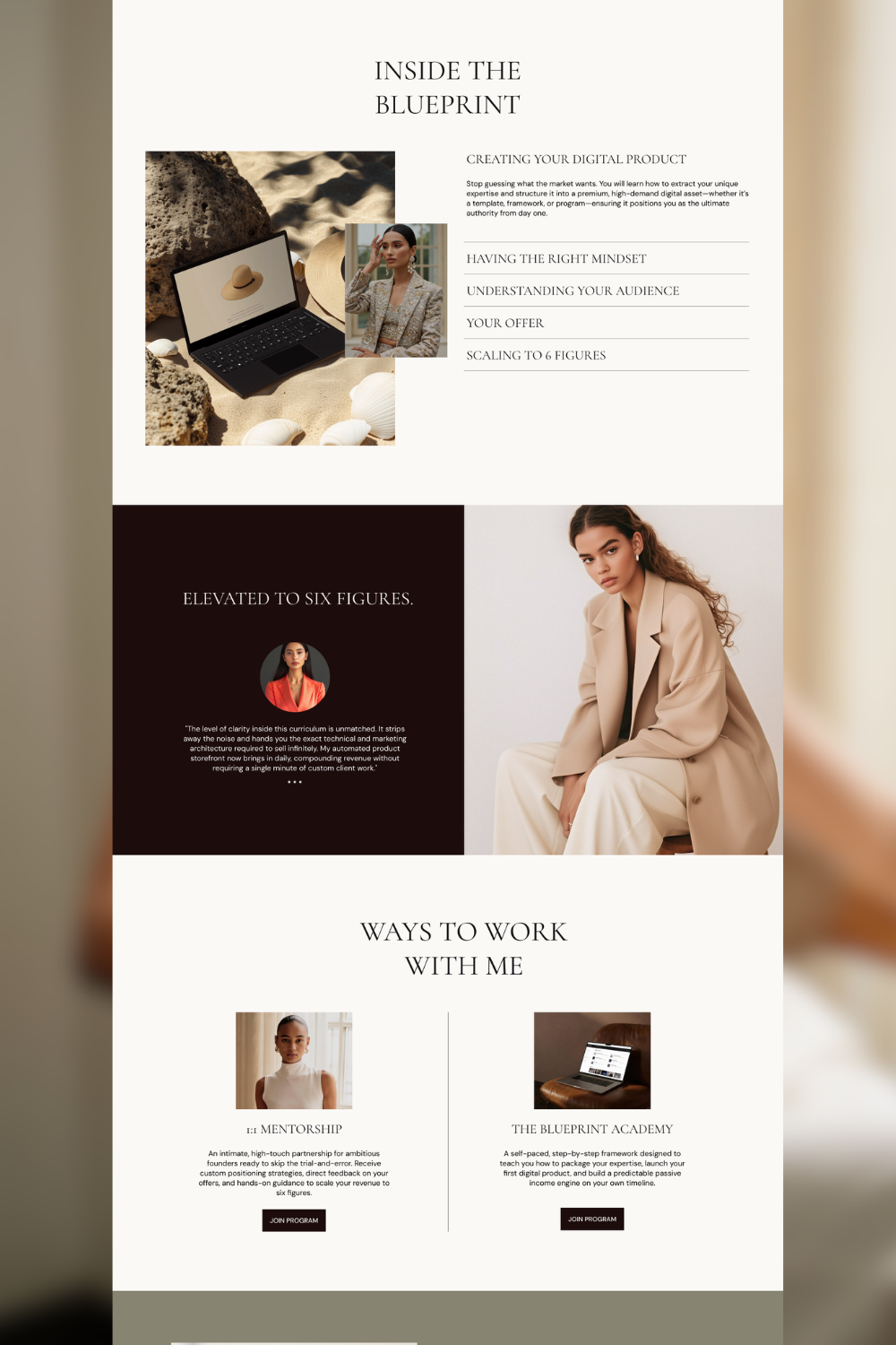 Victoria - Business Coach Framer Website Template