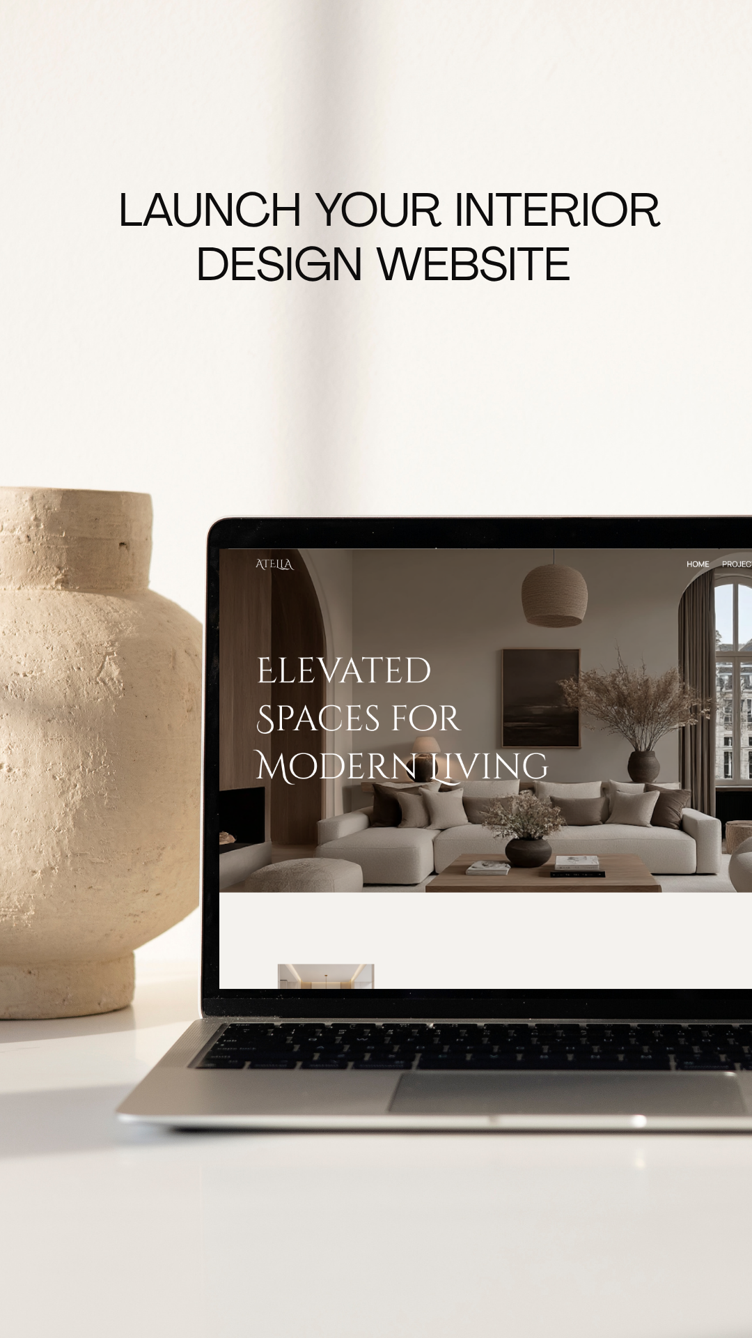 Atella - Interior Design Portfolio Framer Website Template