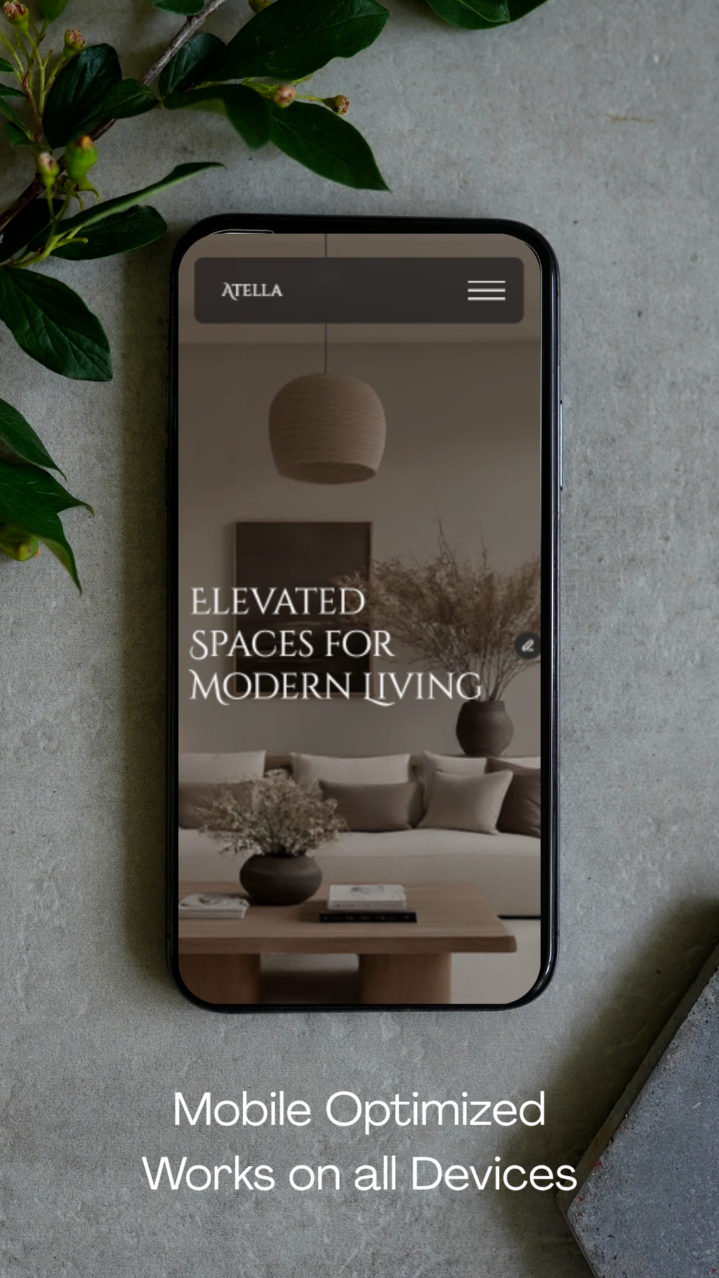 Atella - Interior Design Portfolio Framer Website Template